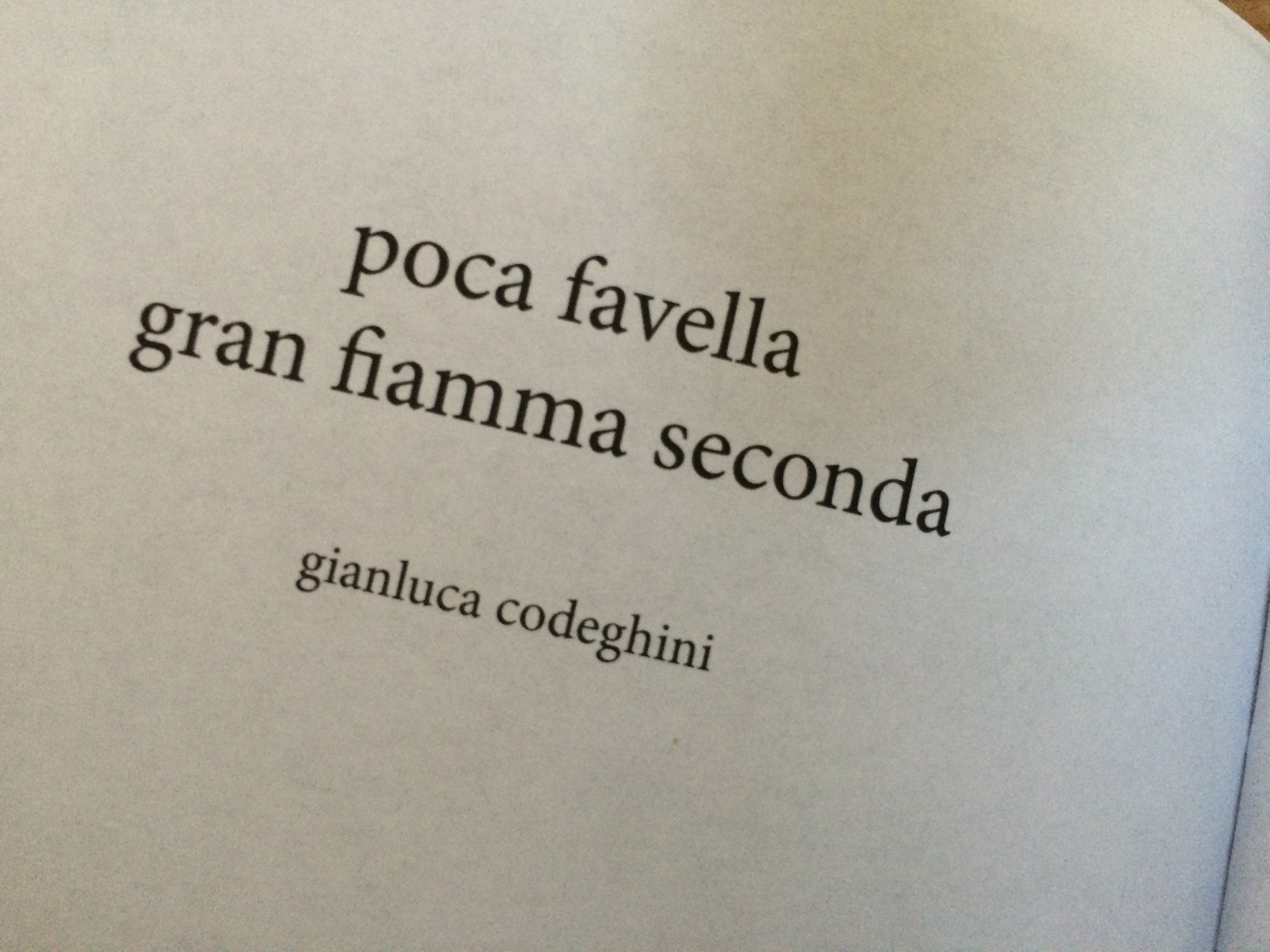 Gianluca Codeghini - poca favella gran fiamma seconda