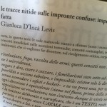 Gianluca D’Incà Levis - le tracce nitide sulle impronte confuse: impeccabile geometria della fatta
