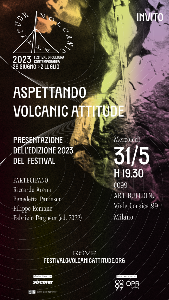 Volcanic Attitude 2023_invito presentazione_milano_CO99
