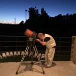 Al telescopio con Elio Antonello (astrofisico, INAF – Osservatorio di Brera) alla Fondazione Rossini, Briosco